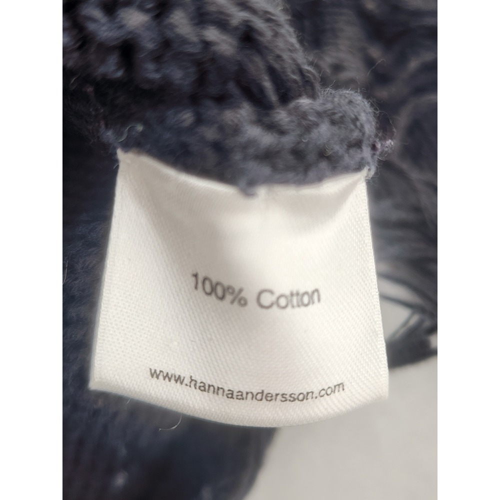 Hanna Andersson Fair Isle Fringe Sweater Charcoal Gray Neon Cotton Knit Medium - Picture 3 of 12